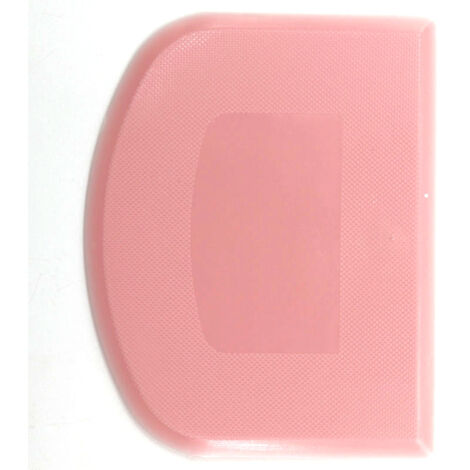 Sollbry Raspador de masa flexible para mesa de trabajo, con borde afilado y ángulo para pasteles. Herramientas antideslizantes para decoración de repostería, esculpido y modelado - Rosa + Blanco (1/3)
