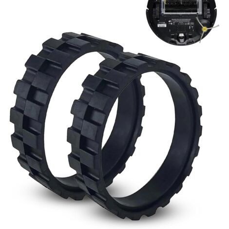 Sollbry Neumático de repuesto para iRobot Roomba. Compatible con las series 500, 600, 700, 800 y 900 S e i, con goma antideslizante de alto agarre. Fácil instalación. (1/5)