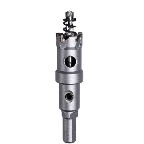 Sollbry Sierra de corona bimetálica de carburo de grado industrial de alta resistencia para cortar agujeros de acero inoxidable de 19 mm (3/4") (1/4)