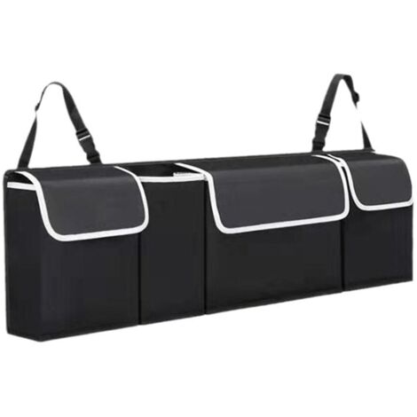 Sollbry Organizador de maletero de coche, con 4 bolsillos y correa ajustable para SUV MVP, tela Oxford impermeable. (1/4)