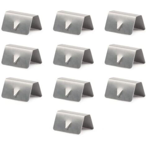 Sollbry Clips deflectores de viento, 10 piezas, de acero inoxidable, para canal deflector de viento y lluvia, clips de sujeción para deflectores de viento. (1/5)