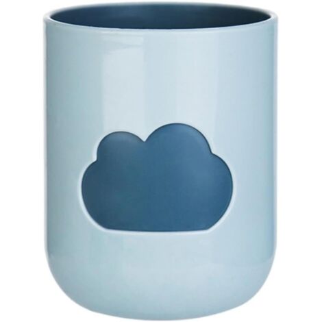 Sollbry Vaso ecológico para enjuague bucal con forma de nube (2 unidades), diseño sencillo para cepillos de dientes (azul, 301-400 ml) (1/3)