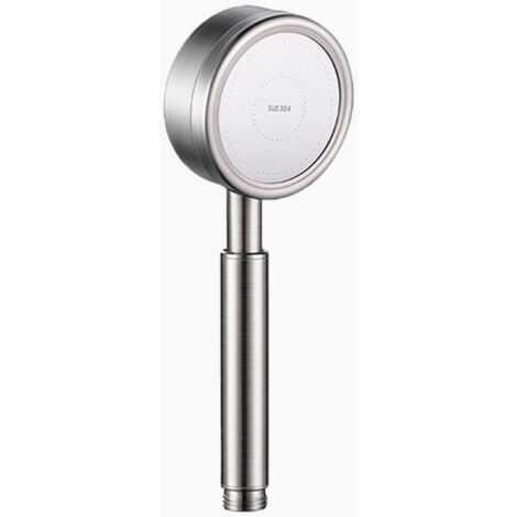 Sollbry Cabezal de ducha de mano totalmente metálico con filtro, cabezal de ducha de acero inoxidable SUS304 (1/5)
