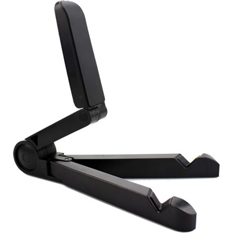 Sollbry 1 soporte ajustable para tableta, portátil, plegable, ligero, universal, multiángulo, antideslizante, negro (18,5 x 2,4 x 3,2 cm) (1/3)