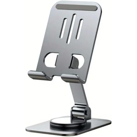 Sollbry Soporte para teléfono giratorio de 360 grados, de metal duradero y agarre antideslizante, para celulares y tabletas. (1/4)