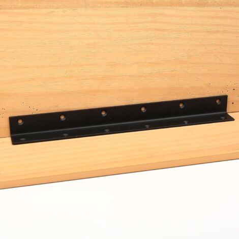 Sollbry Escuadra en L (paquete de 2), perforada a 90 grados, de madera resistente, para refuerzos, reparaciones, mesas, armarios y muebles - 275 x 27 x 27 mm (275 x 25 x 25 mm) (1/5)