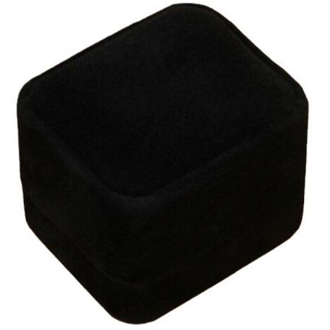 Sollbry Joyero de terciopelo, caja cuadrada de franela para anillos, pendientes, para compromiso, pedida de mano, boda, aniversario, Día de los Caídos (40 x 45 x 40 mm) (1/5)