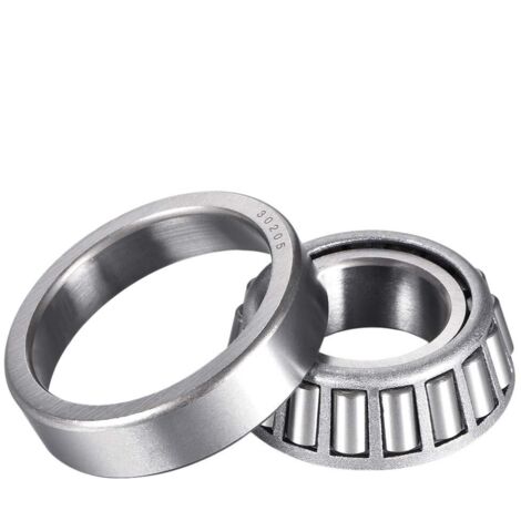 Sollbry Rodamiento de rodillos cónicos 30205, cono con copa, 25 mm de diámetro interior, 52 mm de diámetro exterior, 16,25 mm de espesor, rodamiento de rueda