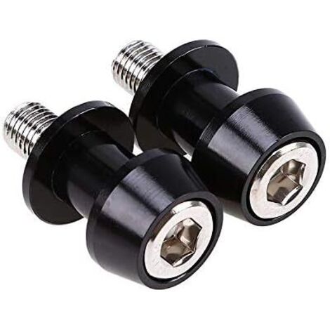 Sollbry Deslizadores de carrete basculante de aleación de aluminio CNC para motocicleta, protector de brazo oscilante de 10 mm, soporte de carrete basculante negro (1/5)