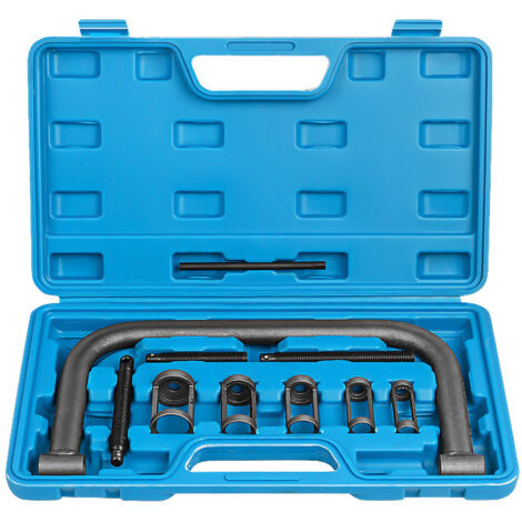 Sollbry Kit de compresor de resortes de válvula para automóvil, compresor de resortes de válvula de 16-30 mm, 10 piezas, herramienta de extracción de resortes de válvula para automóvil, motocicleta y  (1/3)