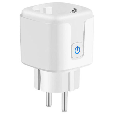 Sollbry Enchufe inteligente Wifi de 20 A con medidor de potencia, control remoto por voz IA para teléfono móvil, enchufe europeo, 49 x 49 x 83 mm (1/5)