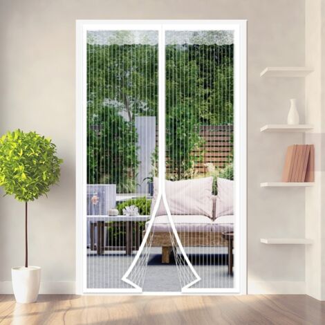 Sollbry Mosquitera magnética para puerta de 140 x 220 cm, cortina antimoscas, cierre automático, kit de instalación (1/3)