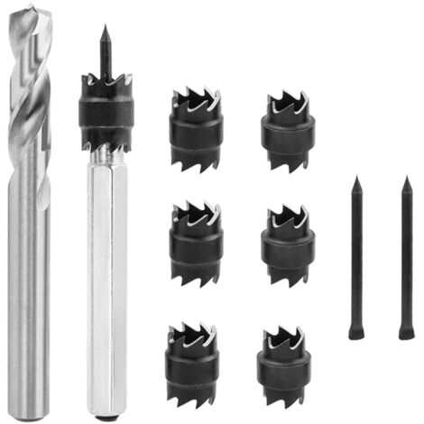 Sollbry Broca para soldadura por puntos, kit de brocas para soldadura por puntos, broca de punta de soldadura HSS, accesorio para herramienta de perforación de acero para soldadura, broca cortadora pa (1/5)
