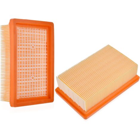 Sollbry Paquete de 2 filtros plisados planos para aspiradora Kärcher WD4/WD5/WD6/MV4/MV5/MV6. Filtro de repuesto. (1/5)