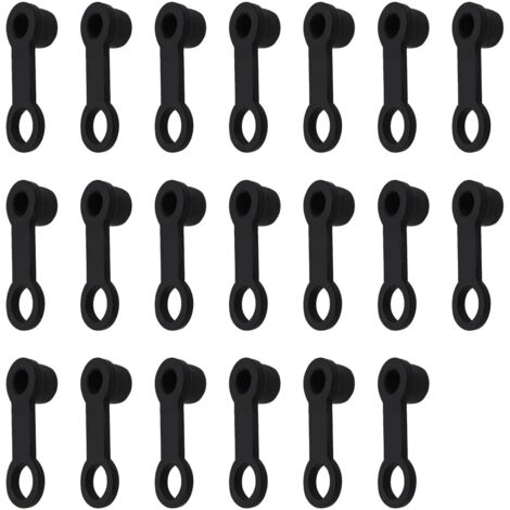 Sollbry 20 tapones de purga de freno de goma para coche, motocicleta, 8 mm, color negro (1/4)