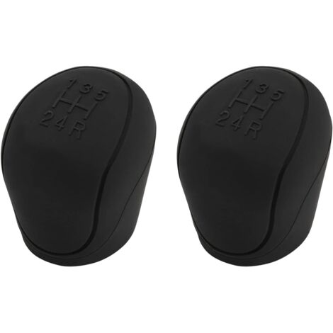 Sollbry Funda de silicona para palanca de cambios de coche, resistente al desgaste, color negro (1/5)