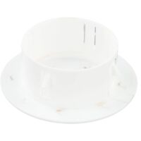 Sollbry Tapa de ventilación decorativa para orificios de pared, redonda (70 mm)