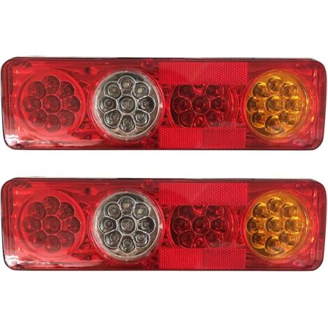 BEBUSINGOTO Auto Rücklicht 2 stücke 12v 36 Led Rücklichter 6 Funktionen ...
