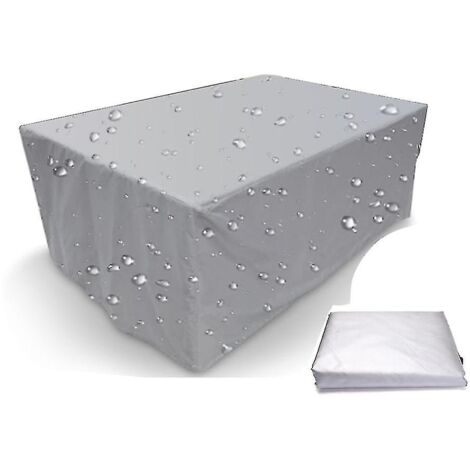 BEBUSINGOTO Abdeckung für Terrassenmöbel, 210D Oxford-Polyester-Material, winddicht, UV-beständig, langlebig, wasser- und staubdicht, Gartenabdeckung für den Außenbereich, 242 x 162 x 100 cm (1/3)