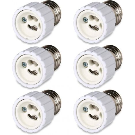 BEBUSINGOTO 6er-Pack E27-Bajonettsockel auf Gu10-Sockel-Konverter, 220–240 V [Energieklasse A] (1/5)