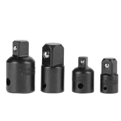 BEBUSINGOTO 4-teiliger Steckschlüssel-Adapterschlüssel aus Chrom-Vanadium-Stahl (schwarz) (1/5)
