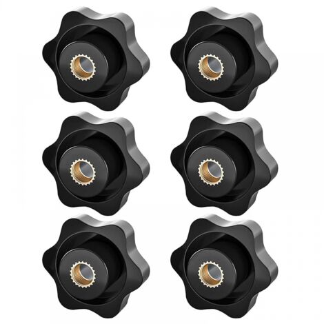 BEBUSINGOTO M8-Klemmknopf, Sternmutter, Rändelgewinde-Klemmknopf, M8-Klemmmutter, Sternkopf-Klemmknopfmuttern, für mechanische und elektronische Geräte (1/5)