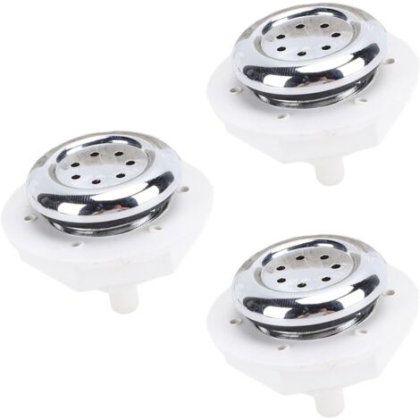 BEBUSINGOTO 7-Loch-Spa-Blasendüse, 3-teiliges PVC-Blasendüsen-Zubehör für Badewanne, Schwimmbad, Schwimmbaddüse