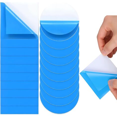 BEBUSINGOTO Poolflicken, Poolreparaturflicken, 20-teiliges Flicken-Set, selbstklebende Poolflicken, selbstklebende PVC-Flicken für Schwimmbecken und Whirlpools – Blau (1/4)
