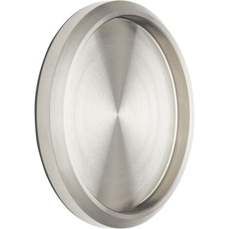 BEBUSINGOTO Schiebetürgriff, 68 mm Durchmesser, selbstklebend mit Klebepad, Möbelgriff aus Edelstahl, Muschelgriff für Glas- und Schlafzimmertüren