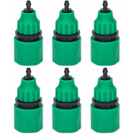 BEBUSINGOTO Gartenschlauch, Einweg-Schlauchadapter, Wasserhahnanschluss für Bewässerung, 6er-Set (1/5)
