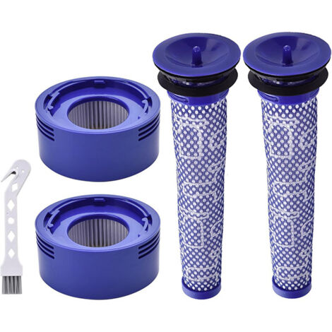 BEBUSINGOTO 4-teiliges Filterset für Dyson V7 und V8, Filter für den Motorkopf des Dyson V8 und V7 Akku-Staubsaugers inklusive Reinigungsbürste (1/5)