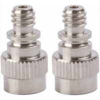 BEBUSINGOTO 2x Pumpenanschluss Universal-Aufblasdüse Schrader auf Dunlop-Schlauchverbinder Adapter Reifenkompressor Fahrrad Auto Bällebad Luftmatratze
