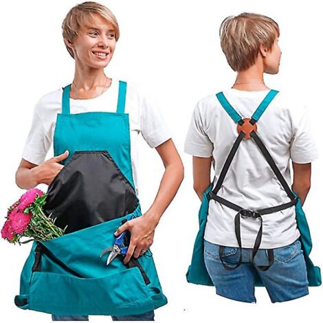 Grembiule Raccolta Uova Con 8 Tasche Profonde – Infrangibile E Multi-tasca – Simpatico Design Bianco Per Pollaio - copertina