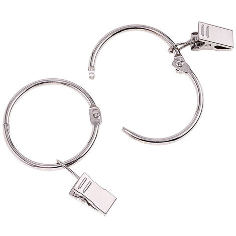 18 X Asta per Tenda Anelli Fisso Occhiello Metallo Id 25mm Aste