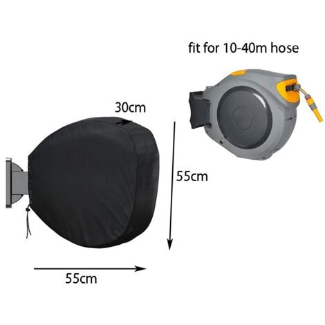 Copertura Impermeabile Per Avvolgitubo Da Giardino – Tessuto Oxford 210D, Grigio, 63x66x88 Cm – Protezione Da Pioggia, Polvere E Vento
