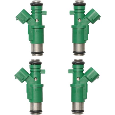BEBUSINGOTO Juego de 4 inyectores de combustible para Peugeot 1007 206 207 y Citroën C2 C3 Nemo 01F023, 1984G0, 9655833580, 81.217, 75117167, H75117167, 3488 002 (1/5)