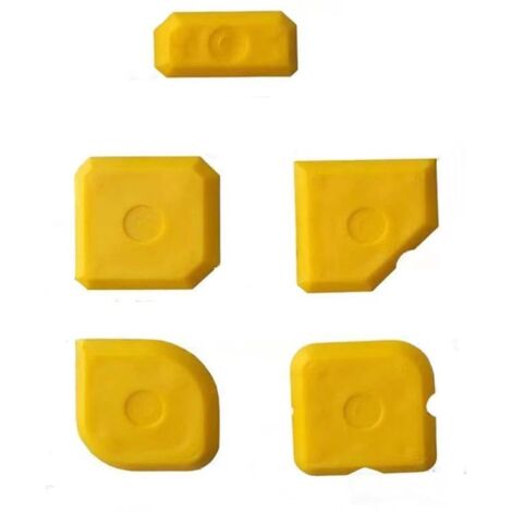 BEBUSINGOTO Juego de 5 piezas para alisar juntas, raspadores para juntas de silicona y acrílico (1/4)