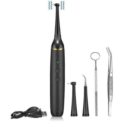 BEBUSINGOTO Raspador dental ultrasónico eléctrico para la eliminación del sarro y la limpieza dental
