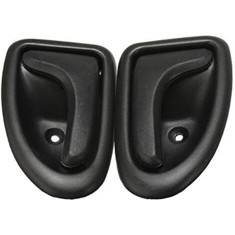 BEBUSINGOTO par de manijas interiores de puerta delanteras y traseras izquierda y derecha compatibles con Renault Megane Clio Scenic Trafic (1/4)