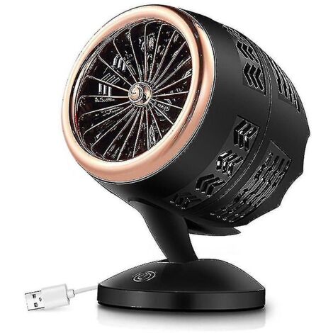 BEBUSINGOTO Ventilador calefactor USB portátil de 350 W con termostato de calentamiento rápido para el hogar