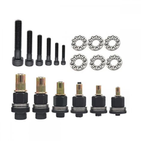 BEBUSINGOTO Adaptador de taladro para remachadora de tuercas M3/M5/M6/M8/M10, instalación sencilla, manual, eléctrica, inalámbrica, para matrícula de metal (1/5)