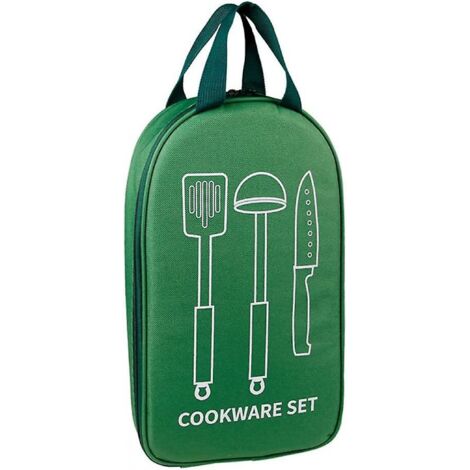 BEBUSINGOTO Bolsa plegable para cuchillos y utensilios de cocina al aire libre, bolsa de almacenamiento multifunción para viajes y acampadas. (1/5)