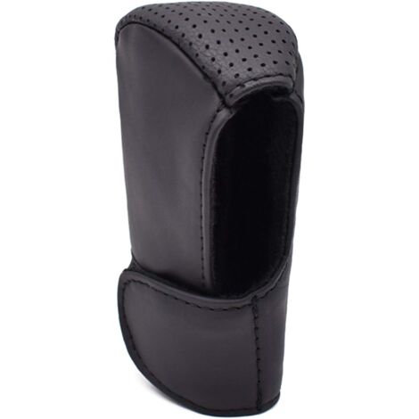 BEBUSINGOTO Pomo de palanca de cambios universal de cuero para coche (1/5)