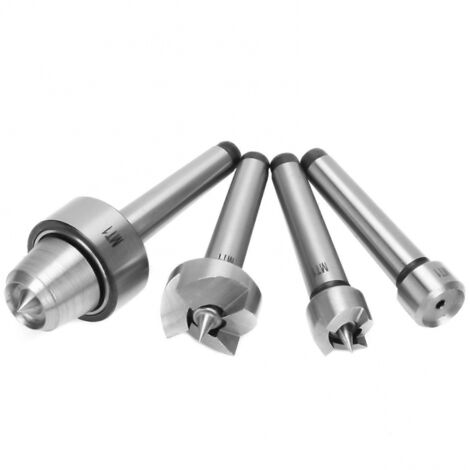 BEBUSINGOTO Juego de 4 centros de torneado para torno de madera MT1 (1/3)