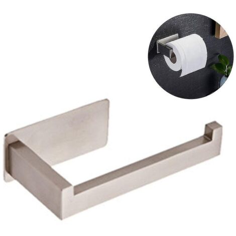 BEBUSINGOTO Portarrollos de papel higiénico de acero inoxidable - plateado (1/5)