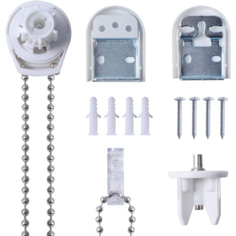 BEBUSINGOTO Kit de reparación de persianas enrollables de 25 mm, mecanismo de persianas enrollables de 25 mm, soportes para persianas enrollables de (1/5)