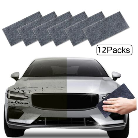 BEBUSINGOTO 12 paños reparadores de arañazos para coche, paño nano brillante, paño nano mágico para coche, nuevo (1/5)