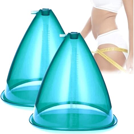 BEBUSINGOTO Máquina eléctrica moldeadora de glúteos con ventosa, masajeador corporal de tanque grande (tallas L-XXL), para levantamiento de glúteos, 21 cm/8,2 pulgadas/180 ml (1/5)