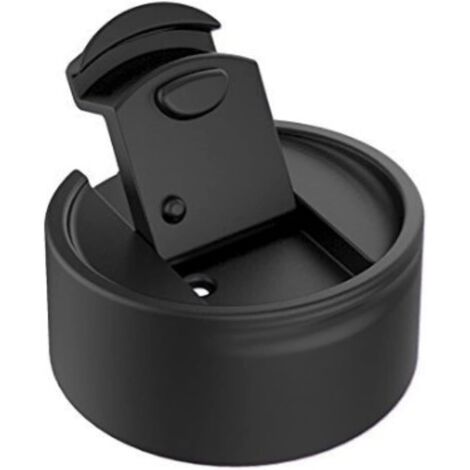 BEBUSINGOTO Paquete de 2 tapas o tapones de repuesto Hydro Wide Mouth Flip and Sip para café, compatibles con Hydroflask, Nalgene y muchas otras marcas importantes de botellas de agua, tamaños 12, 16, (1/5)