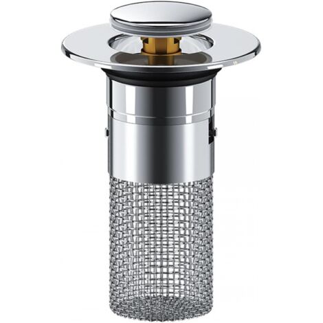 BEBUSINGOTO Tapón de lavabo, filtro de desagüe emergente, filtro universal para fregadero de ducha de 8 mm de profundidad (1 unidad)